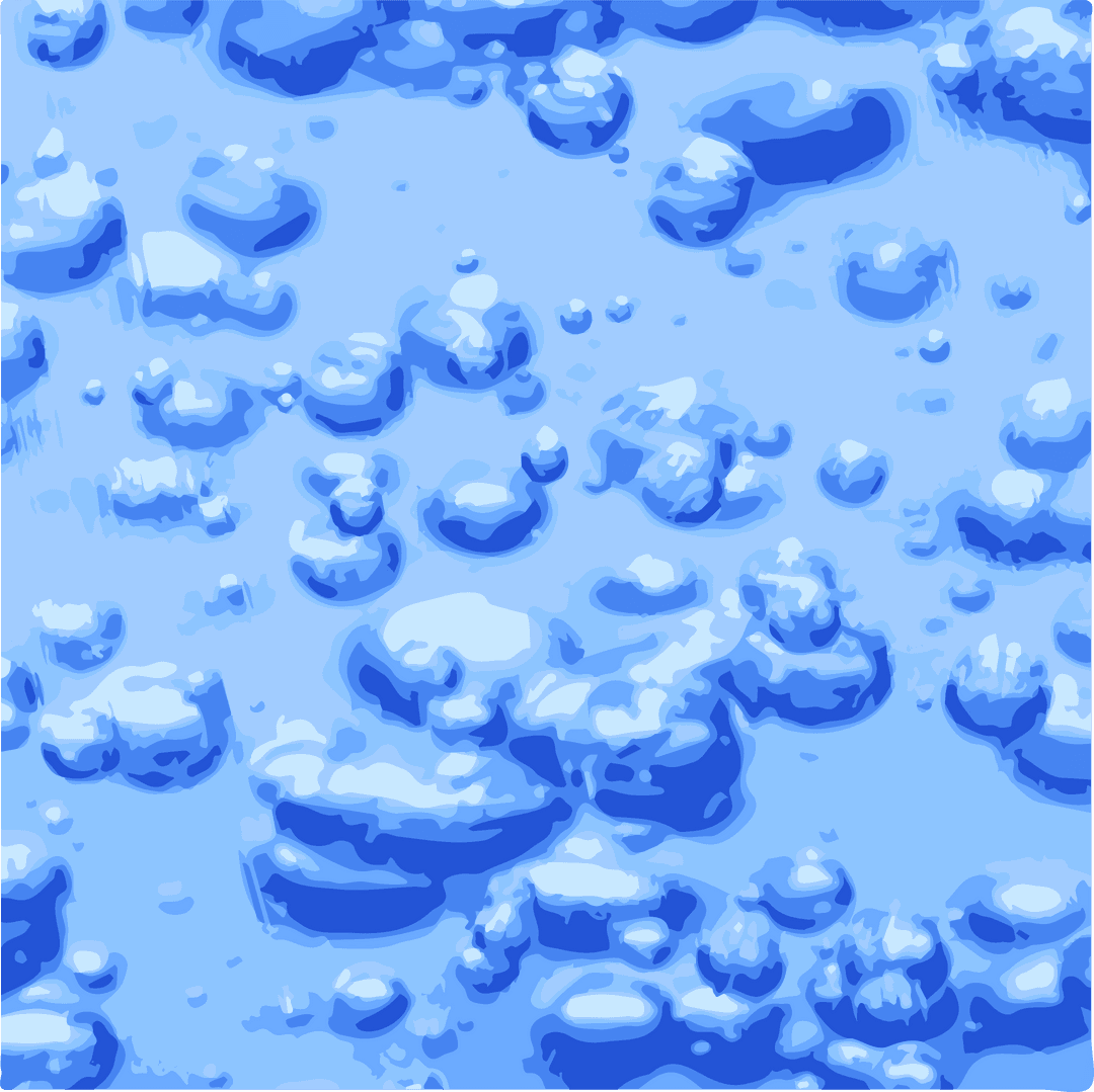Clear Blue Bubbles on Transparent Surface for Water Designs
