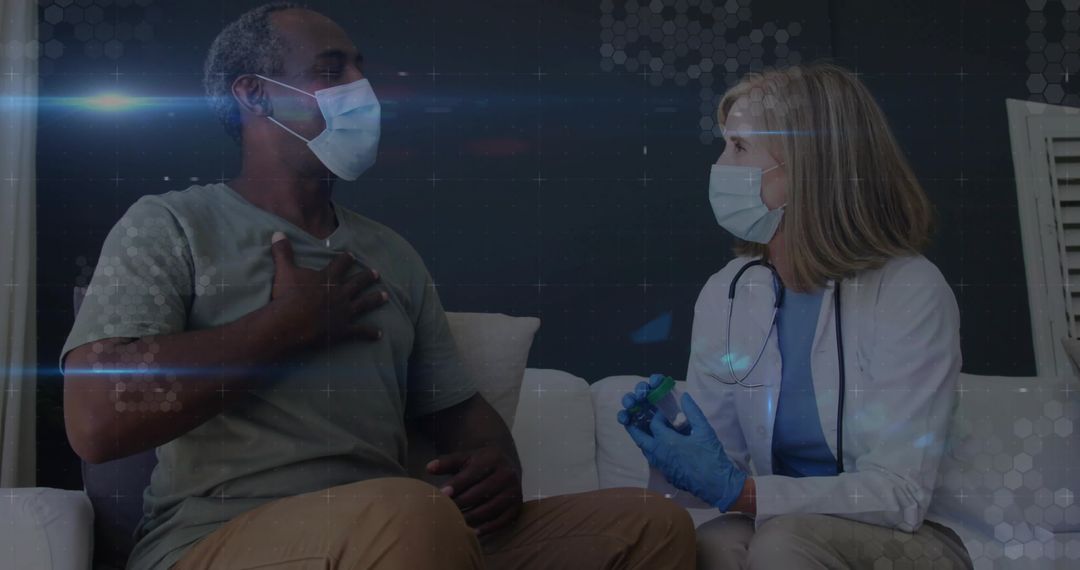 Healthcare Consultation: Doctor Discussing Vaccine with Patient