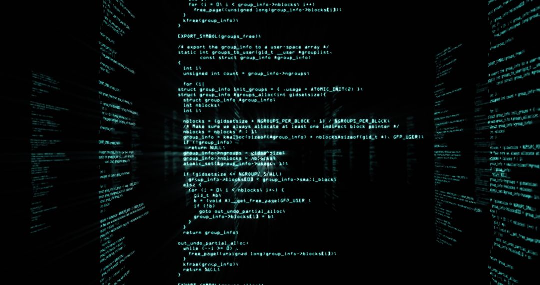 Mathematical Equations Floating in Digital Cyber Space