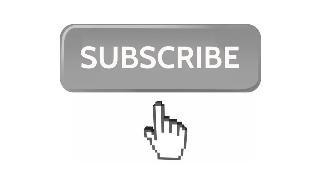 Subscribe Button with Cursor for Digital Interaction