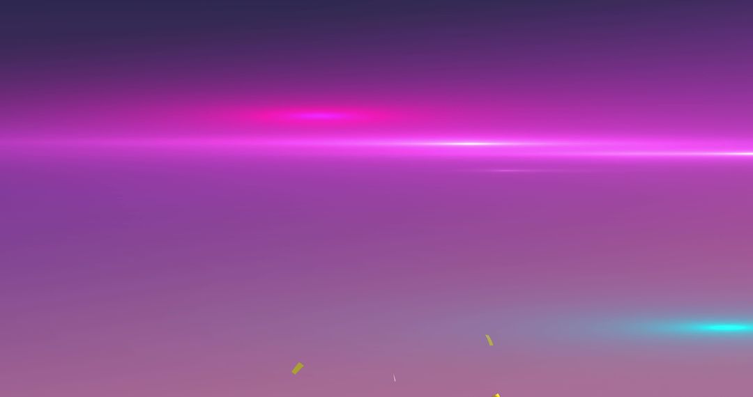 Vibrant Confetti and Neon Lights on Gradient Background