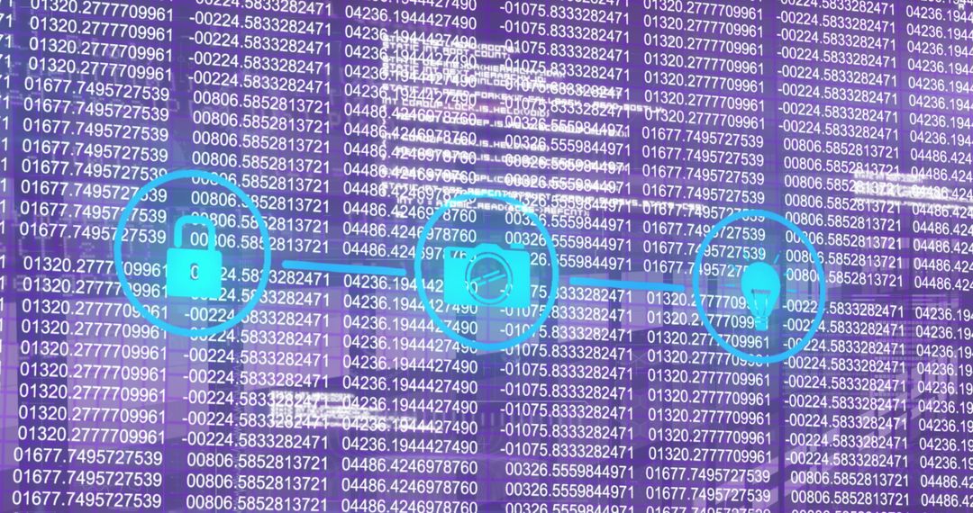 Digital Interface Concept with Mobile Media Technology Icons