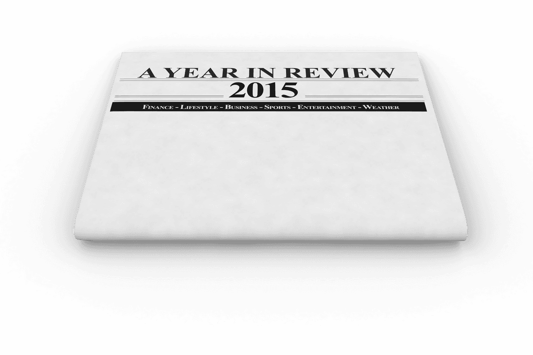 2015 Year in Review Transparent Background Illustration