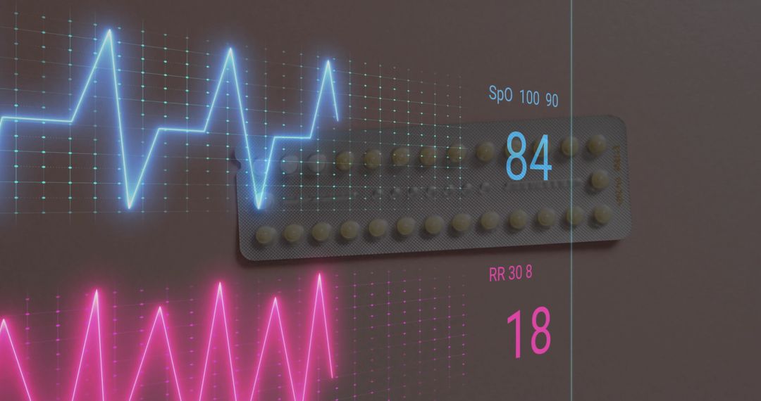 Digitized Medical Data Overlay with Cardio Graph and Medicine