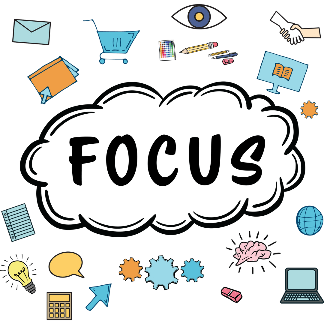 Innovative Business Tools Focus Intuitive Design Transparent Background