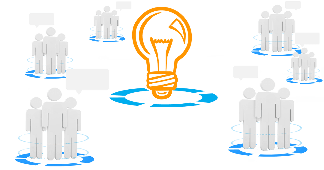 Transparent Brainstorming Ideas with Group Communication