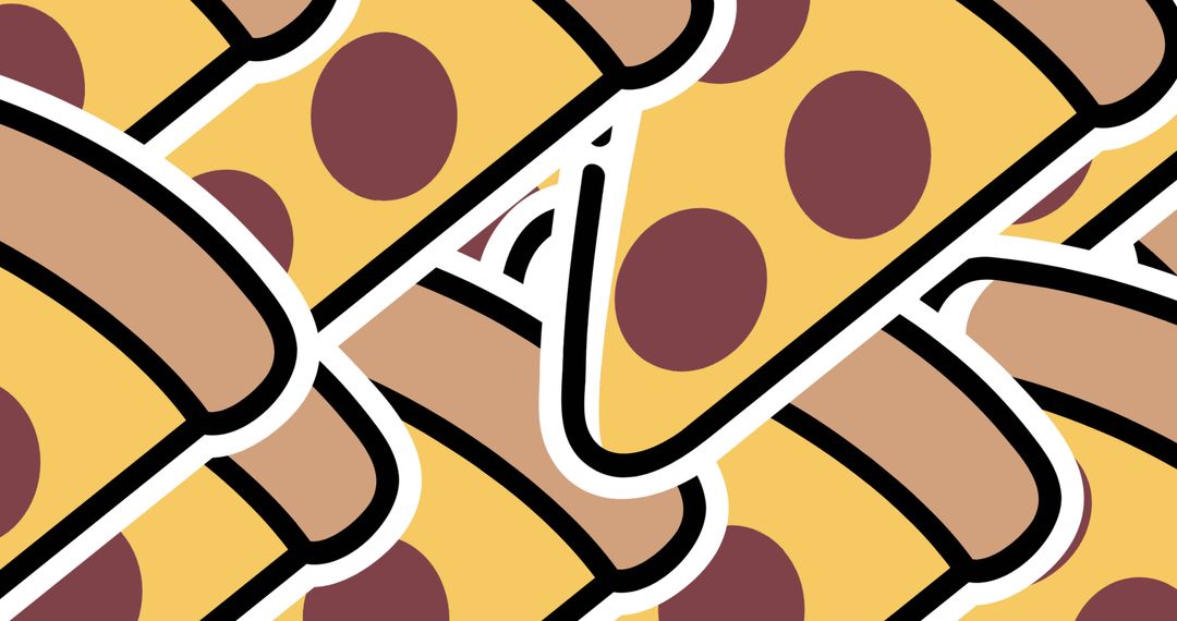 Playful Pizza and Hot Dog Pattern Background for Parties