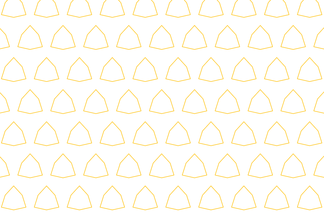 Seamless Yellow Emblem Pattern on Transparent Background