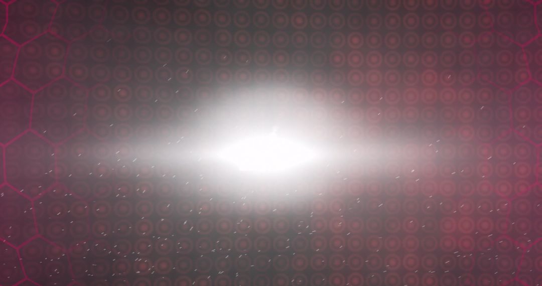 Radiant Center in Red Neon Pattern Digital Design