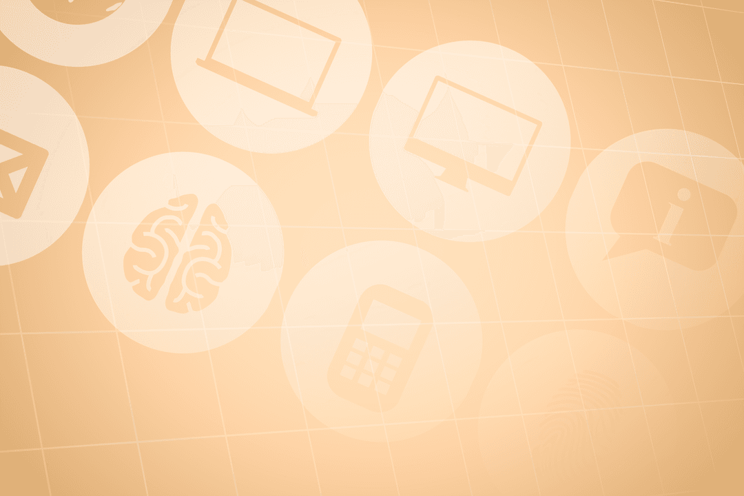 Digital Symbols on Transparent Background for Technology Concepts