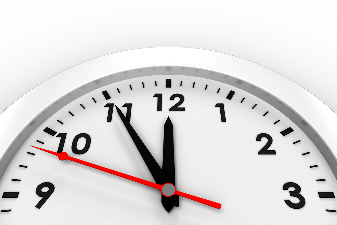 Vector Illustration of Classic White Clock on Transparent Background - Download Free Stock Images Pikwizard.com