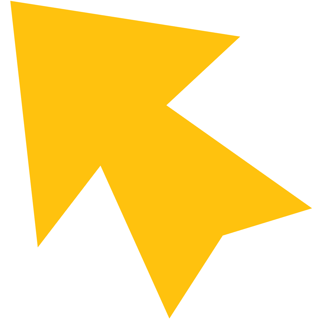 Big Yellow Arrow on Transparent Background Illustration