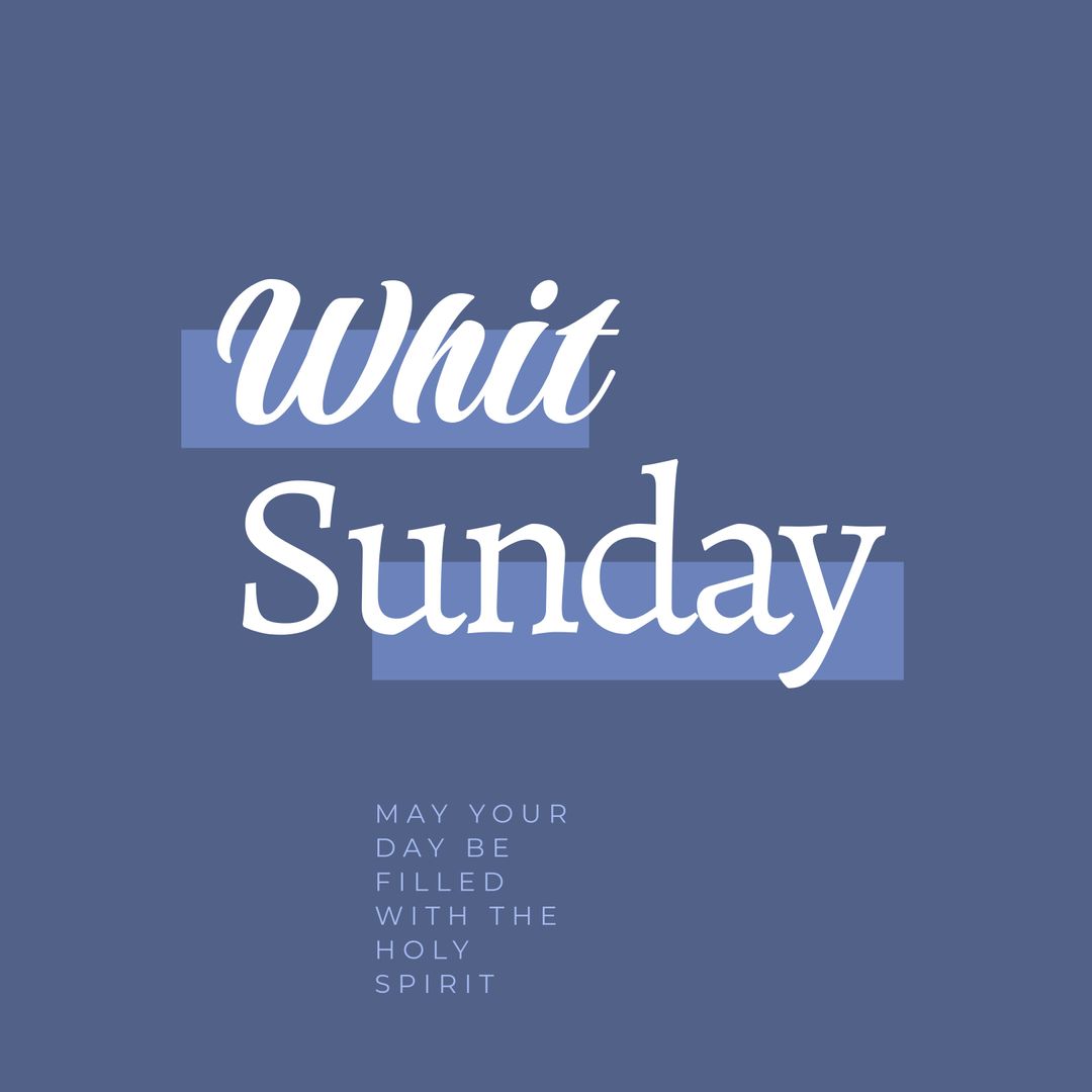 Whit Sunday Celebration Inspirational Greeting