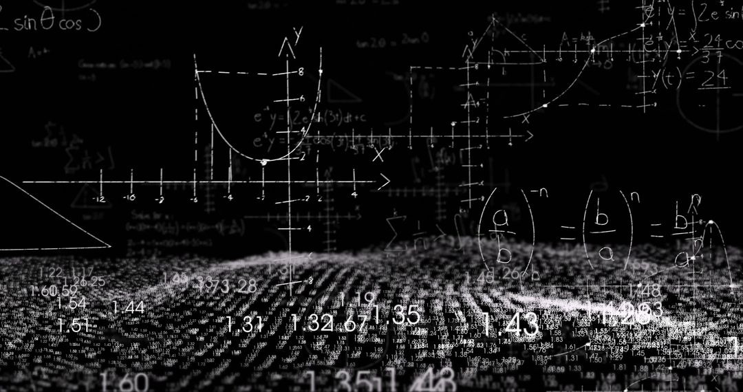 Abstract Data Space with Mathematical Formulas and Grid Visualization