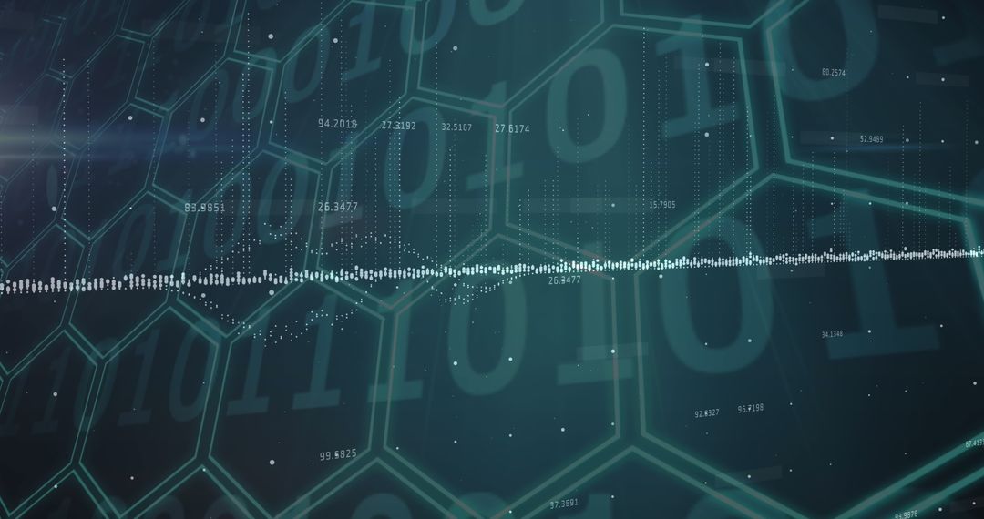 Digital Financial Data Processing with Binary Code Imagery - Free Images, Stock Photos and Pictures on Pikwizard.com