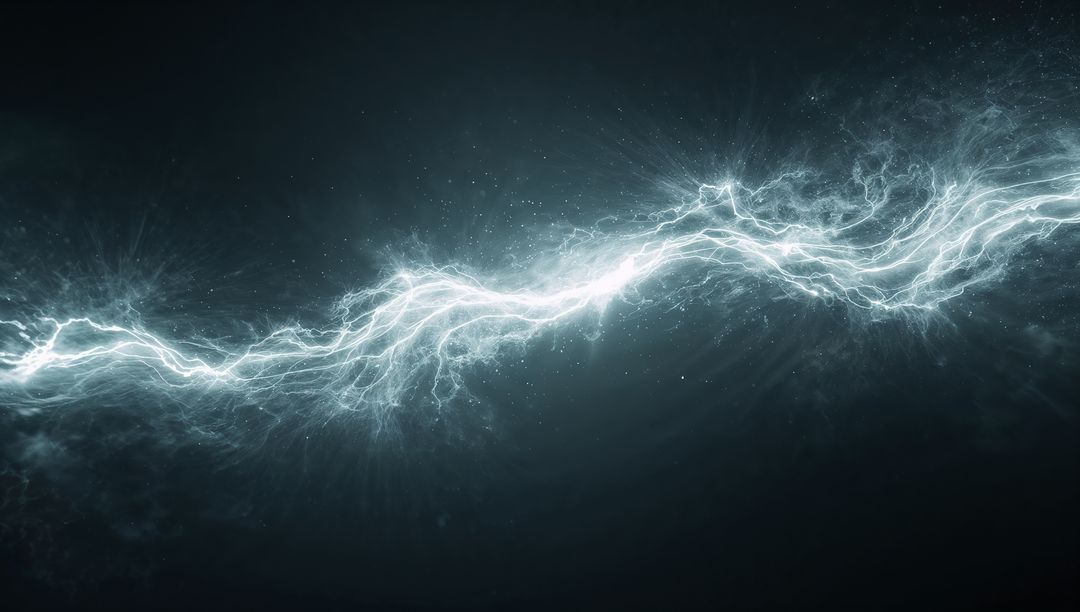 Dynamic Electric Arc Bridging Mystical Dark Void