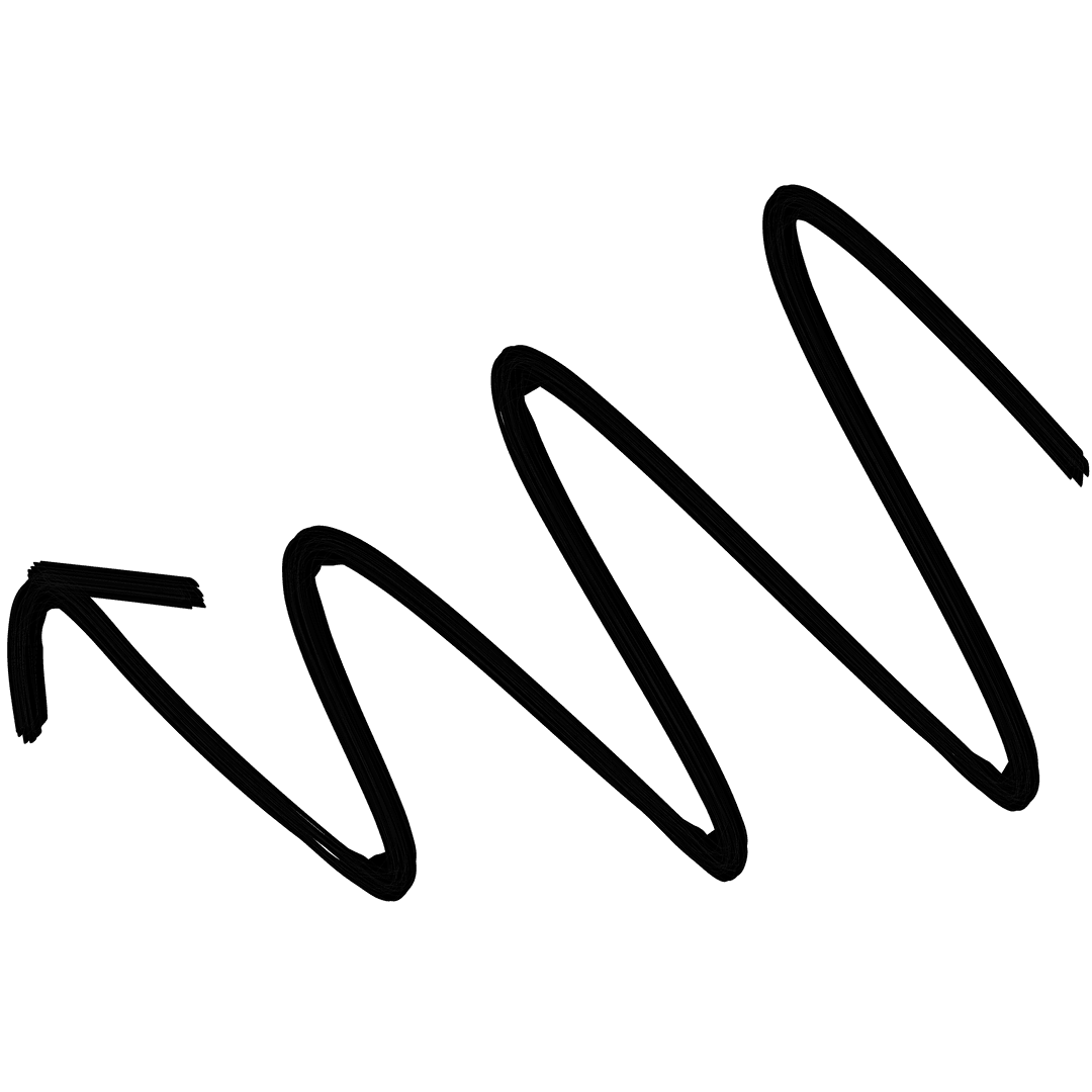 Sleek Black Arrow on Transparent Background Illustration