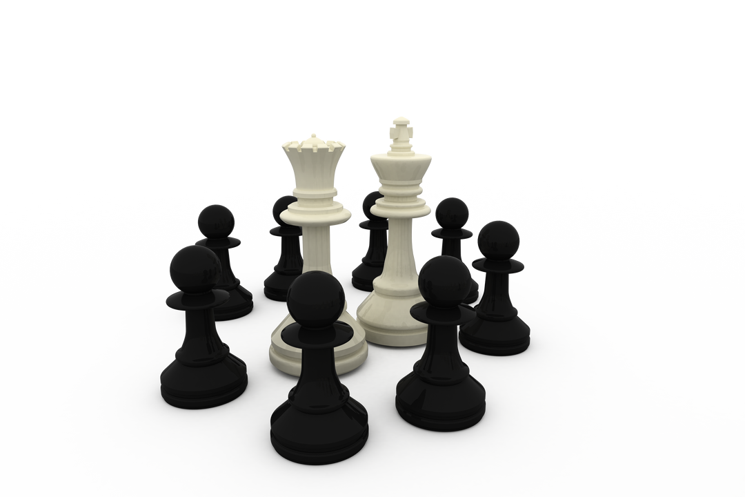 Transparent Chess Strategy Concept with White King and Queen - Download Free Stock Images Pikwizard.com