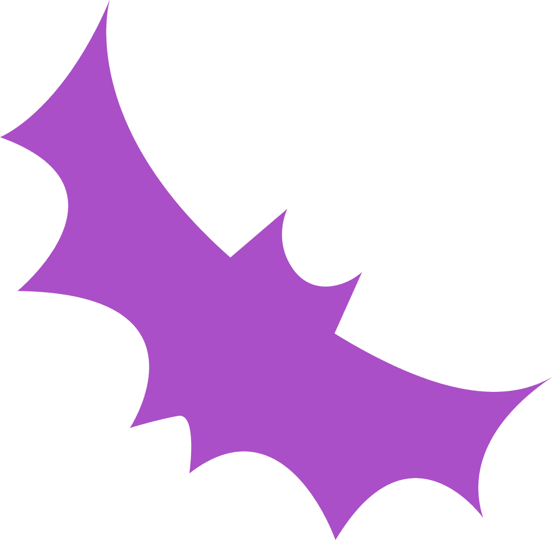 Abstract Purple Spiky Burst with Transparent Background