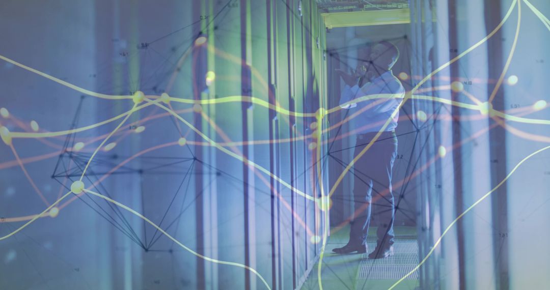 Admin Enhancing Connectivity in LED-Lit Data Center Corridor