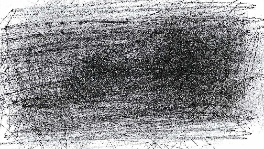 Abstract Chaotic Grunge Scribble Texture on White Background
