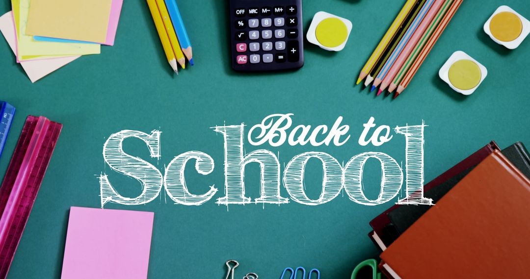 Back to School Concept with Stationery and Books