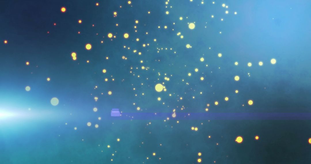 Glowing Light Spots on Ethereal Dark Background