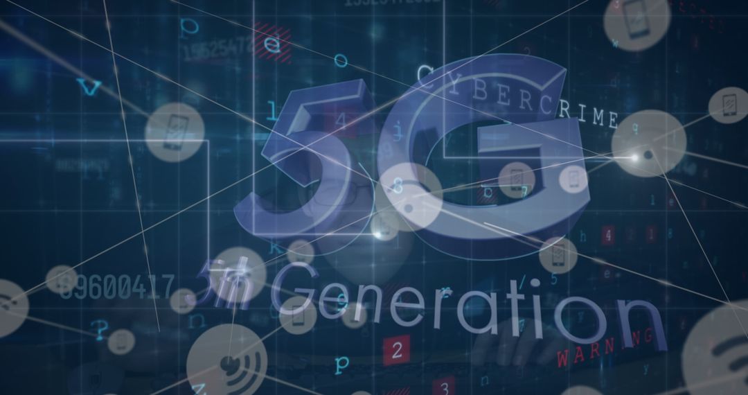 Hacker Navigating 5G Network Connections and Data Streams
