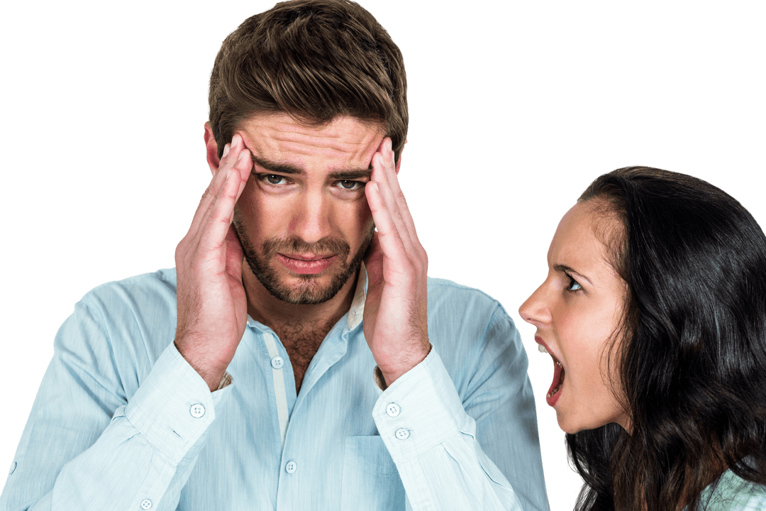Transparent Stressful Argument Between Couple