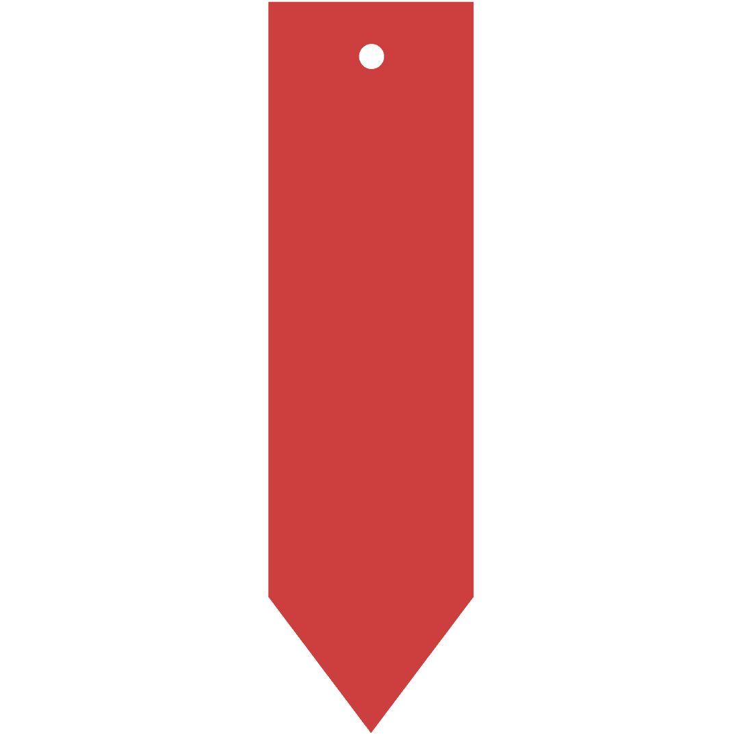 Red Tag Shape with Transparent Background for Shopping Design