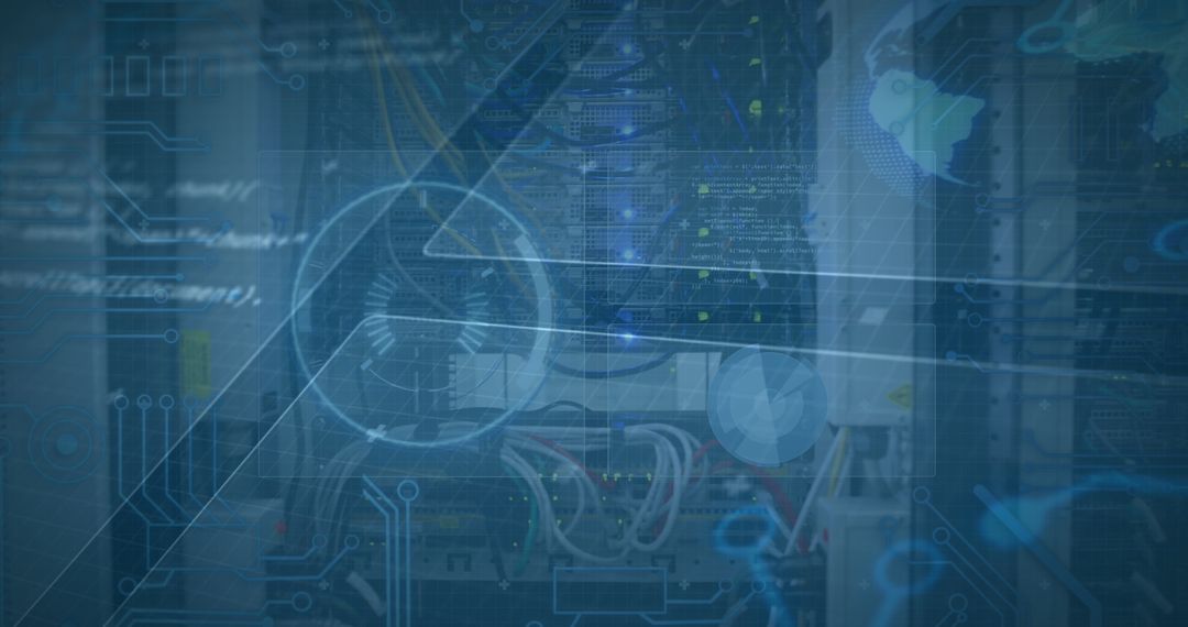 Abstract Data Processing Overlay on Server Background