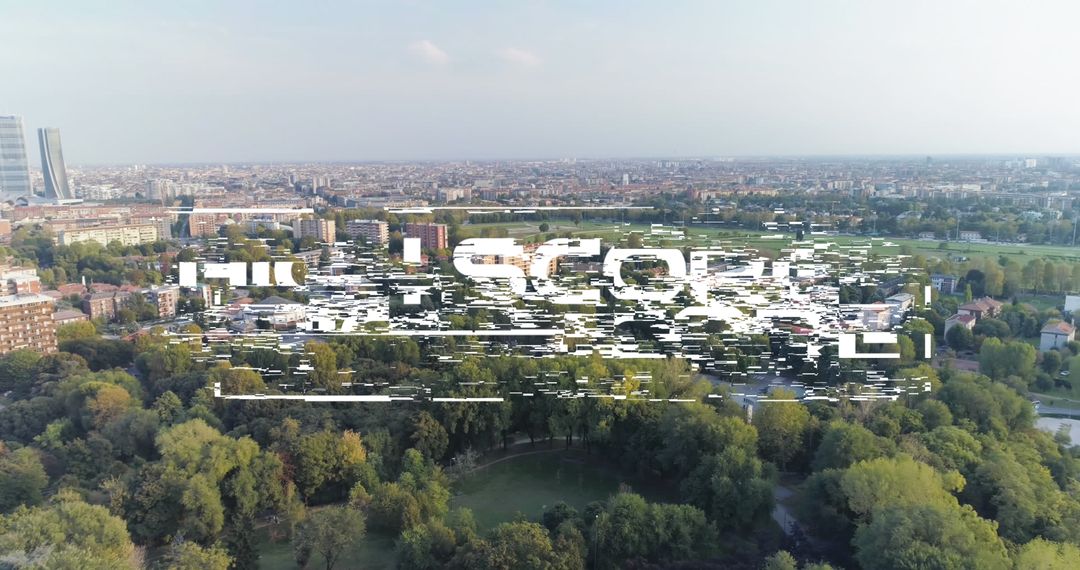 High Score Text Overlaying City Park View