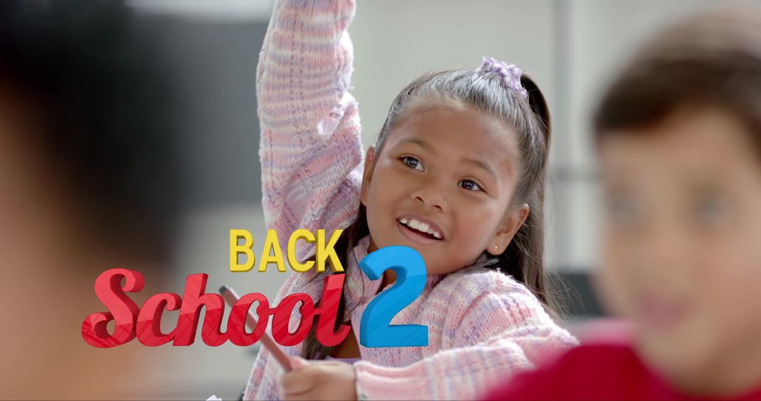 Joyful Young Students Enthusiastically Participating in Class