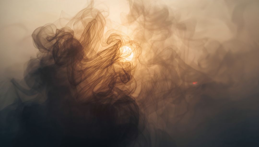Ethereal Smoke and Light Abstraction Under Hazy Sky