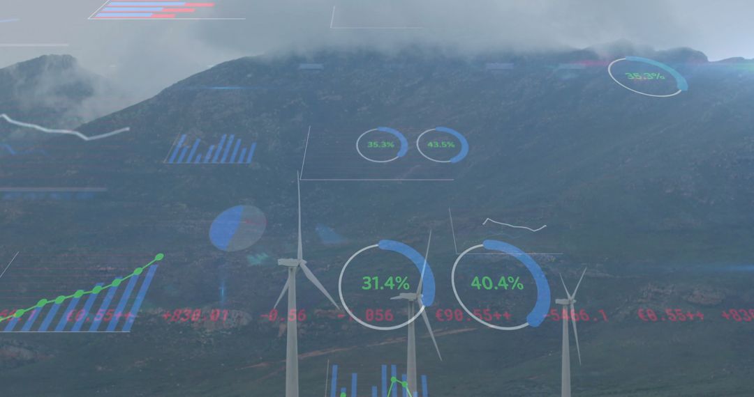 Renewable Wind Energy with Data Analytics Amidst Mountain Landscape