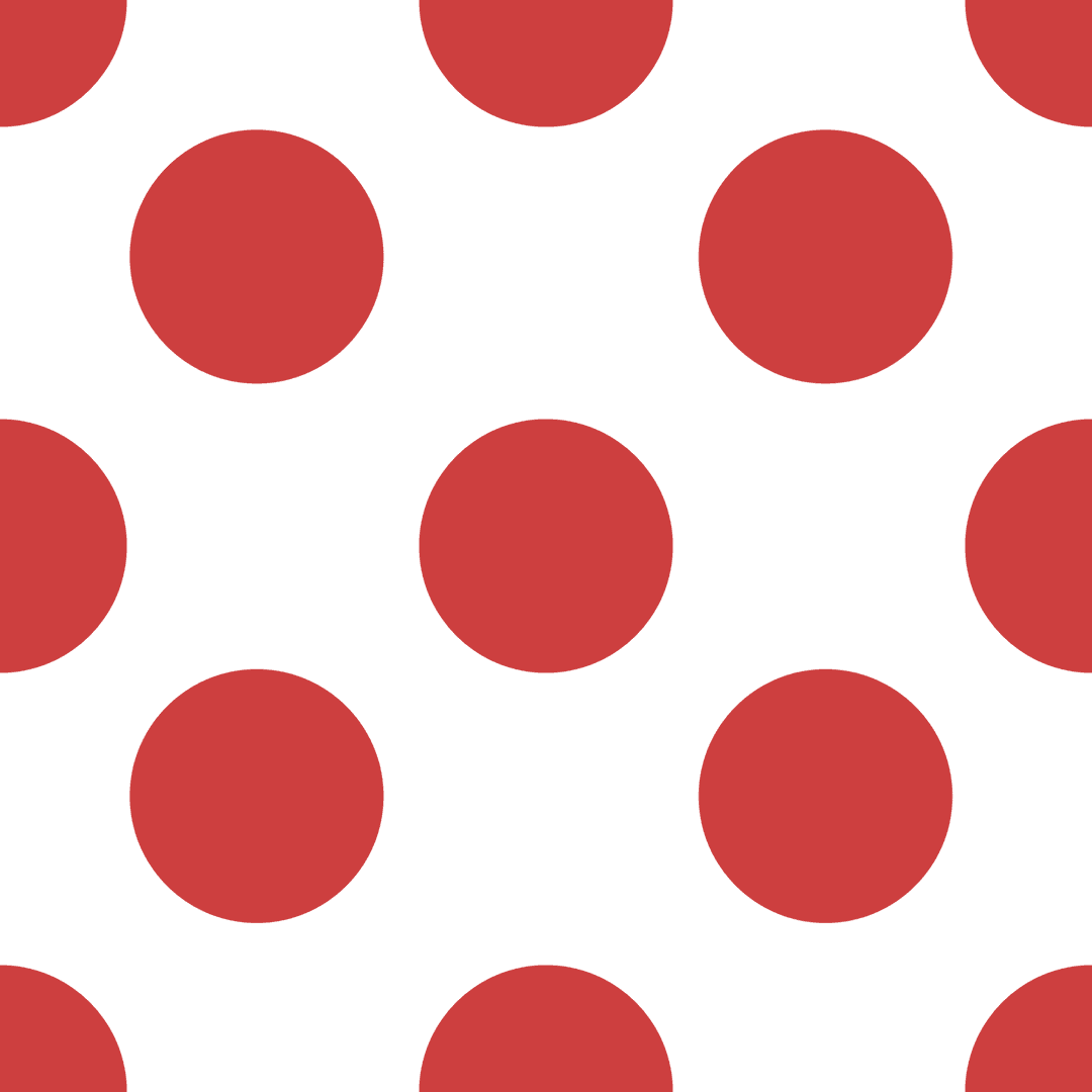 Red Polka Dot Pattern on Transparent Background Illustration
