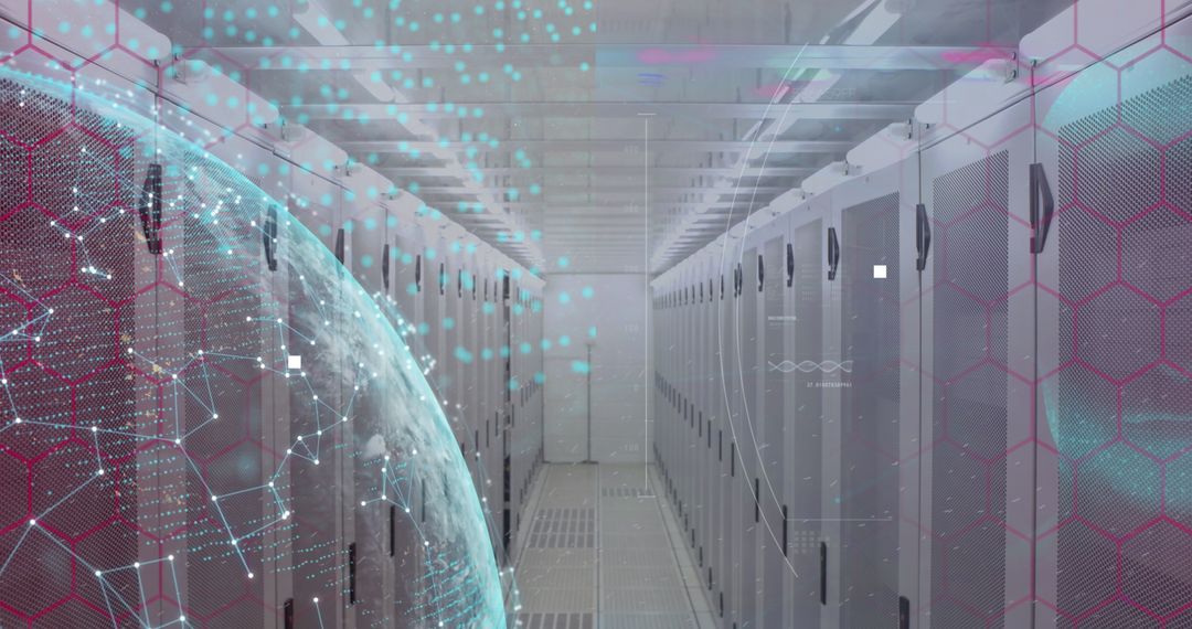 Advanced Financial Data Analysis in High-Tech Server Room