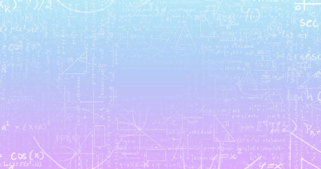 Mathematical Formulas on Vibrant Gradient Background