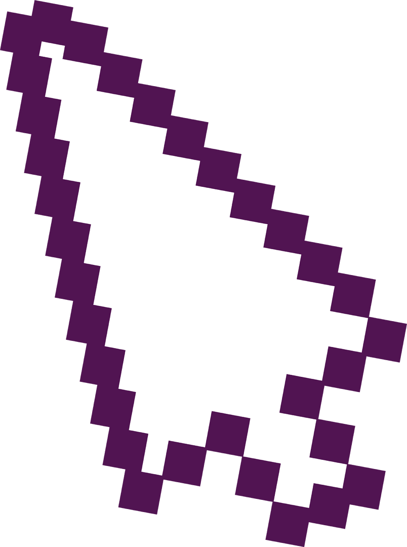 White Pixel Cursor Arrow on Transparent Background in Retro Style - Download Free Stock Images Pikwizard.com