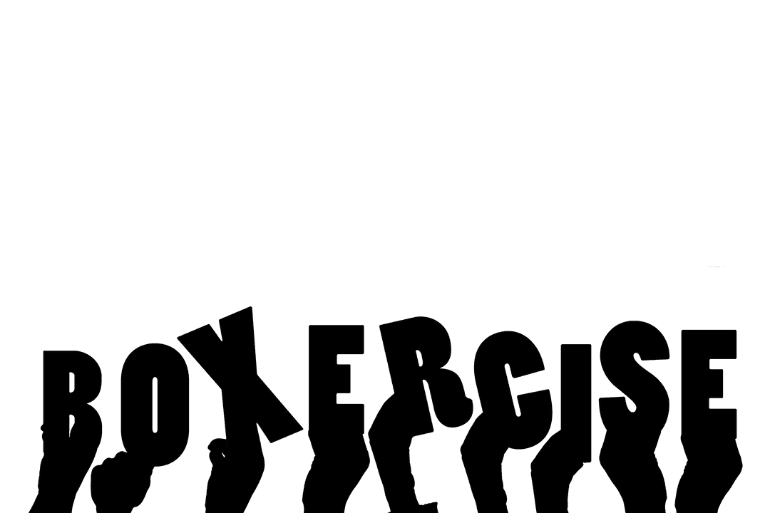 Hands Holding Boxercise Symbol on Transparent Background