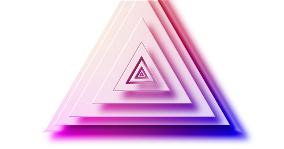 Gradient Layers Forming Vibrant Triangle Pattern