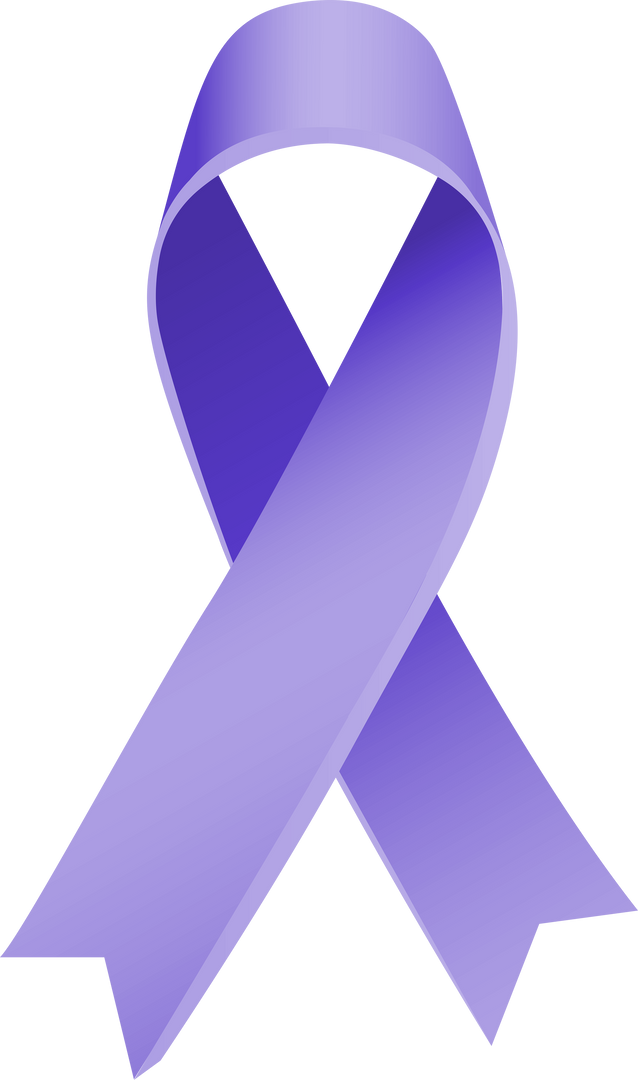 Purple Ribbon for Pancreatic Cancer and Alzheimer's Awareness on Transparent Background - Download Free Stock Images Pikwizard.com