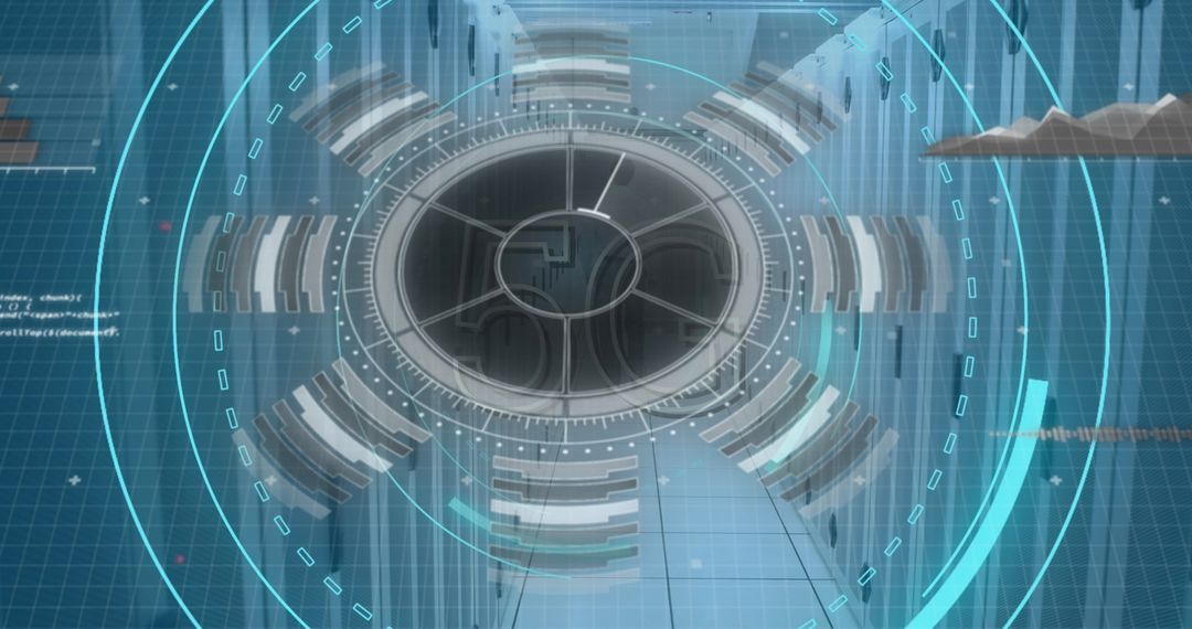 Futuristic Global Digital Network Interface Concept