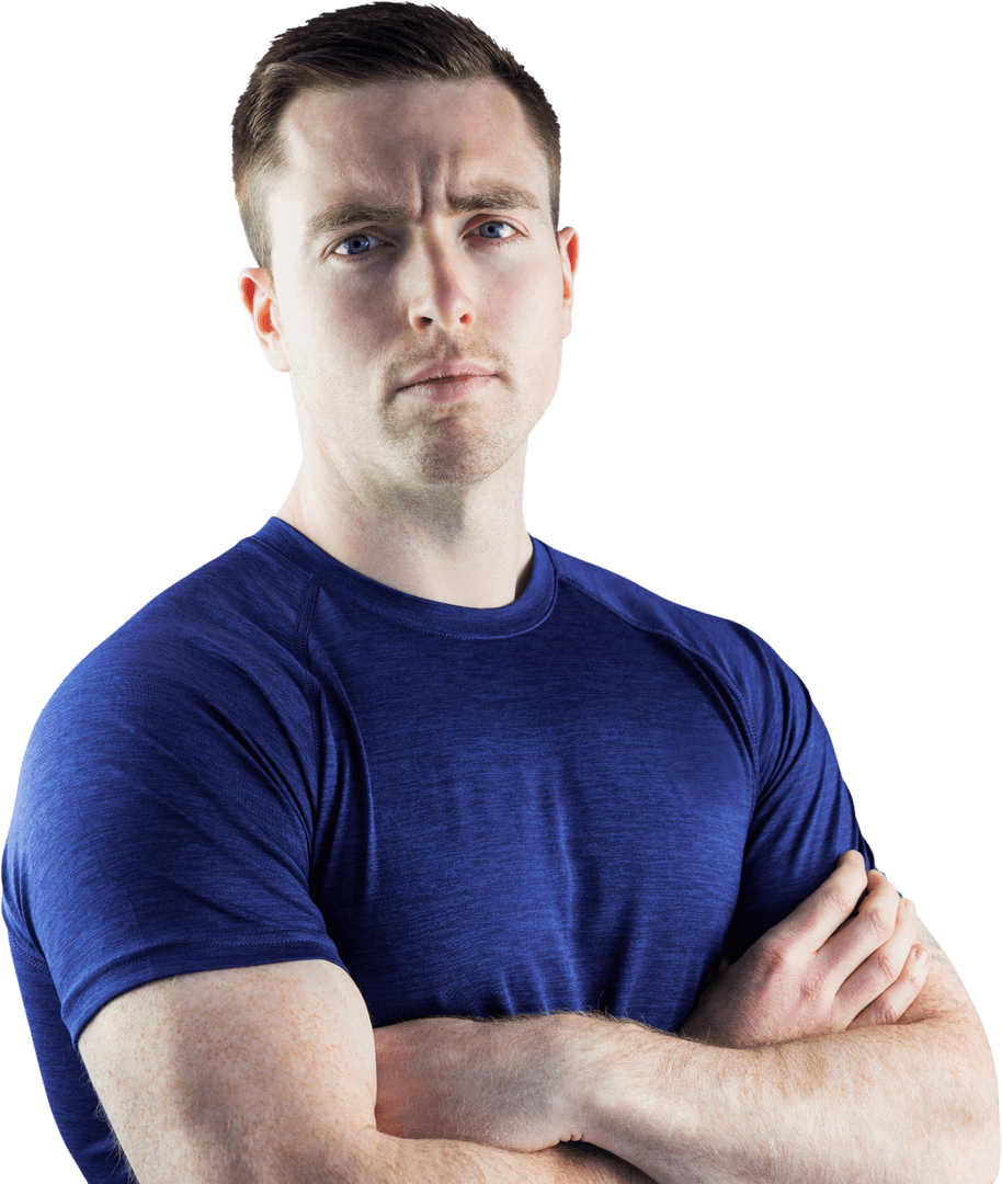 Transparent Personal Trainer Commanding Attention