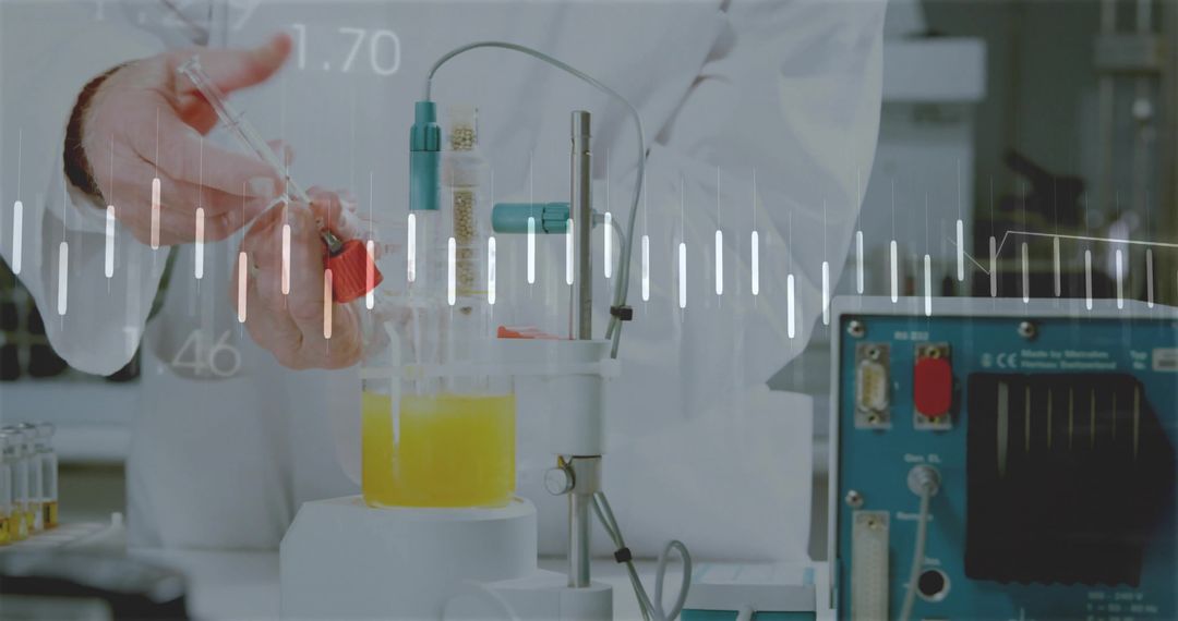 Technician Conducting Innovative Lab Experiment with Precision Instruments