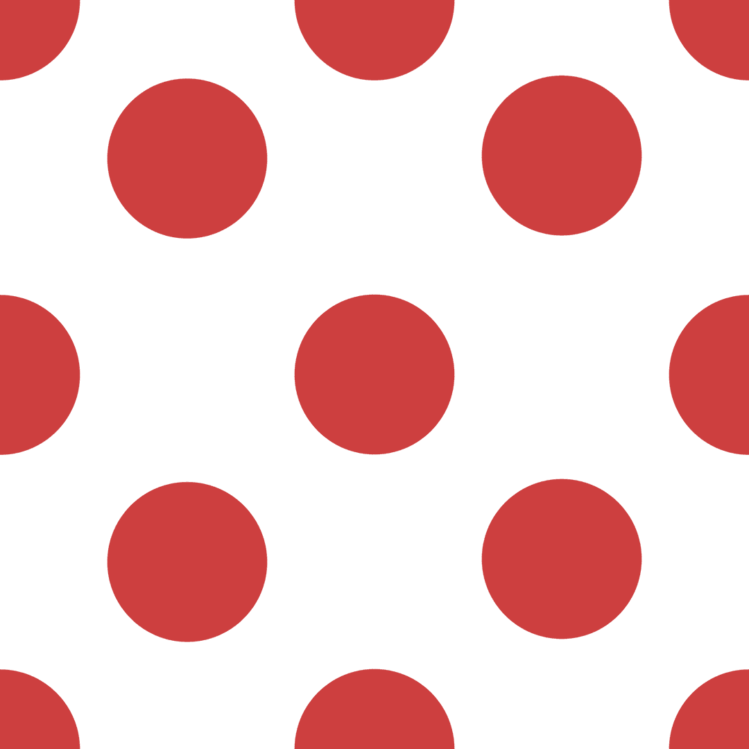 Red Polka Dot Pattern on Transparent Background