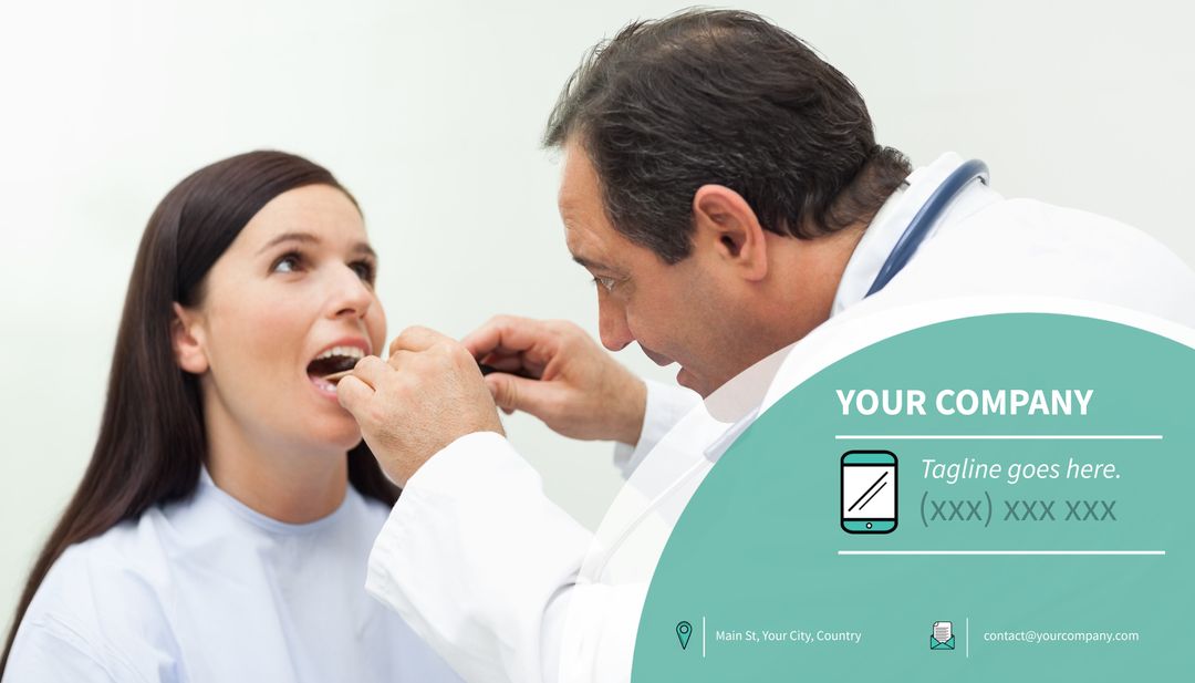 Dentist Examining Patient in Modern Clinic Office