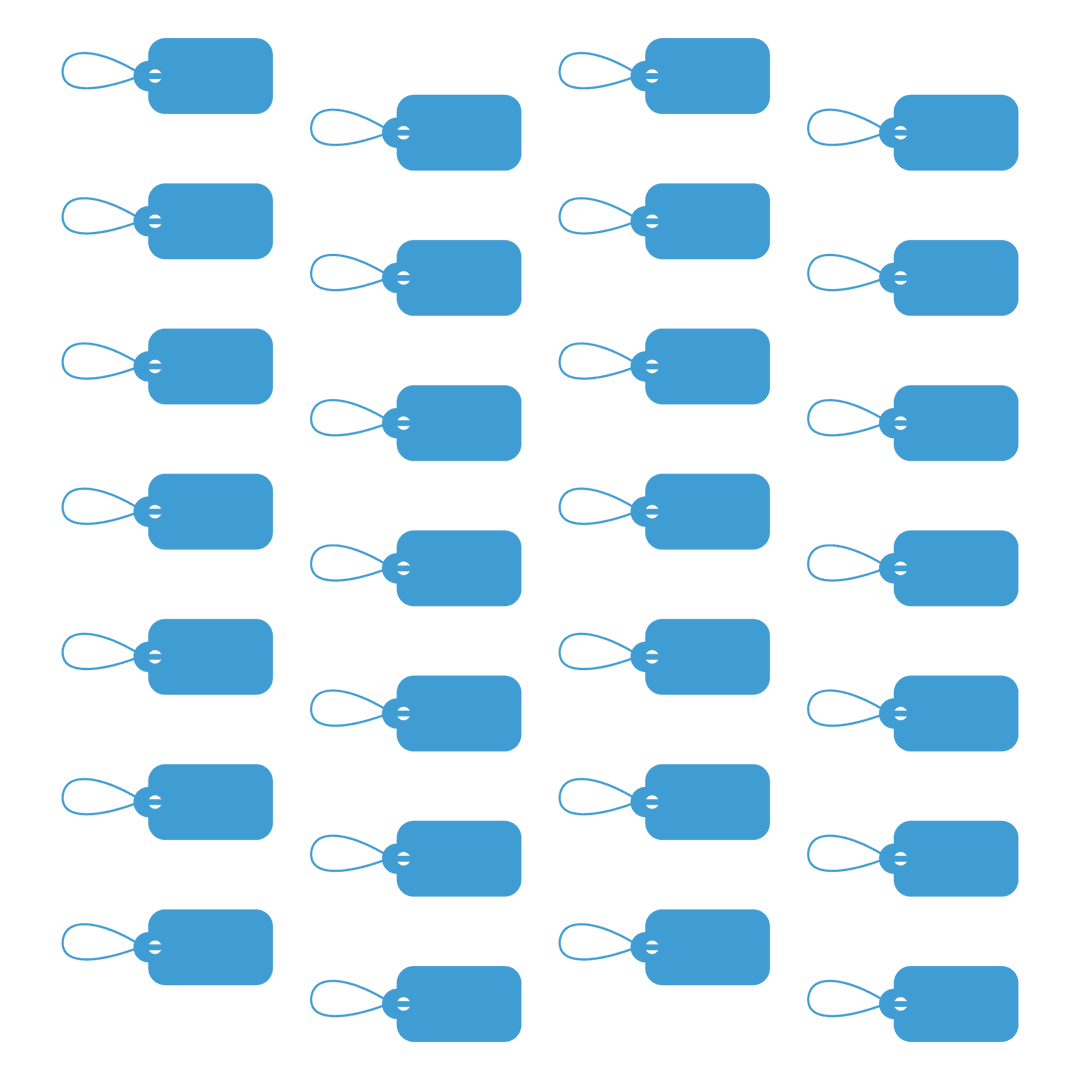 Blue Pattern Tags on Transparent Background for Design Projects - Download Free Stock Images Pikwizard.com