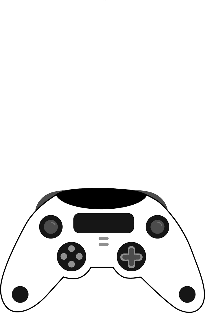 minimalistic flat design game controller with transparent background - Download Free Stock Images Pikwizard.com