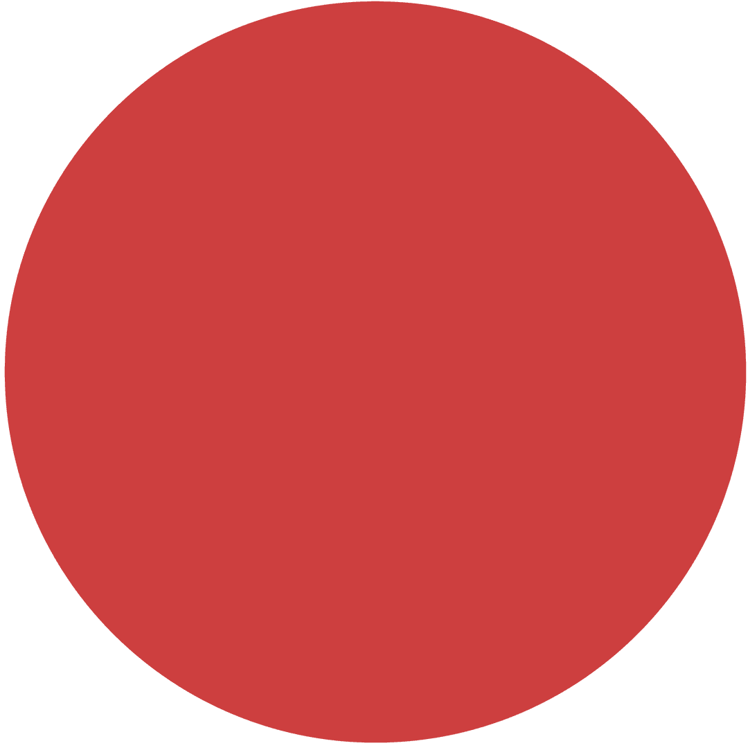 Red Circle Shape Illustration on Transparent Background